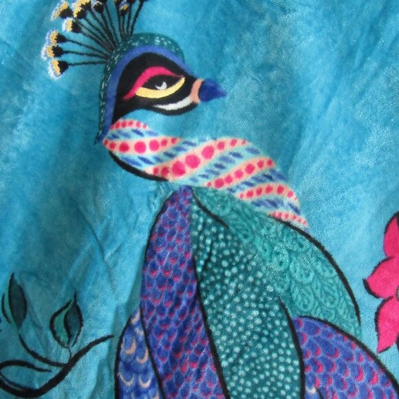 La Jolla California Beach Print Beach Towel by Limezinnias Design Peacock - Picture 2 of 4